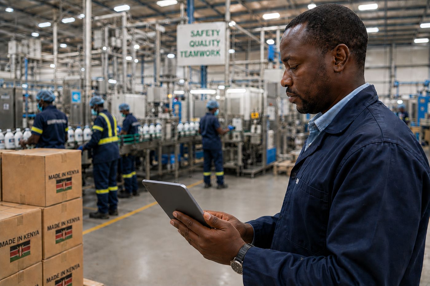 A production manager tracking orders and recipes on VortexERP Lite
